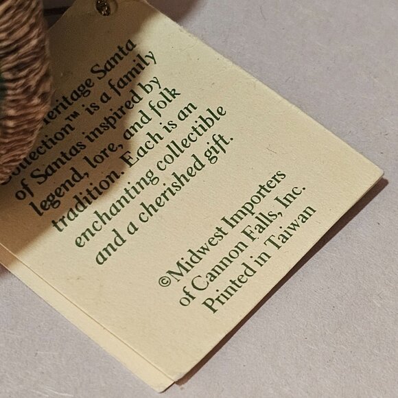 Heritage Black Forest Santa Figurine 4" Herr Christmas 90s collectible roly poly - Picture 6 of 6